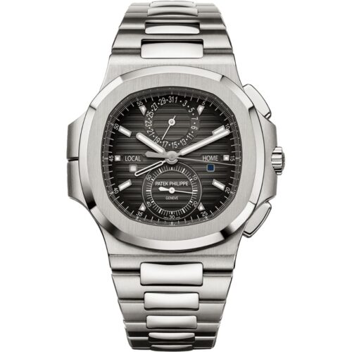 5990-1a-001_1 - buysellsourcewatches Patek Philippe Nautilus 40.5mm 5990/1A-001 with black dial and stainless steel bracelet.