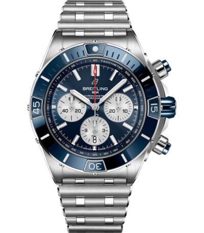 Breitling Super Chronomat B01 44 AB0136161C1A1 Stainless Steel Blue Dial