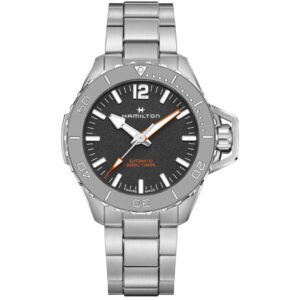 Hamilton Khaki Navy Frogman Auto H77815130 Stainless Steel Black Dial