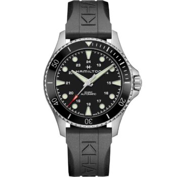 Hamilton Khaki Navy Scuba Auto H82515330 Stainless Steel Black Dial