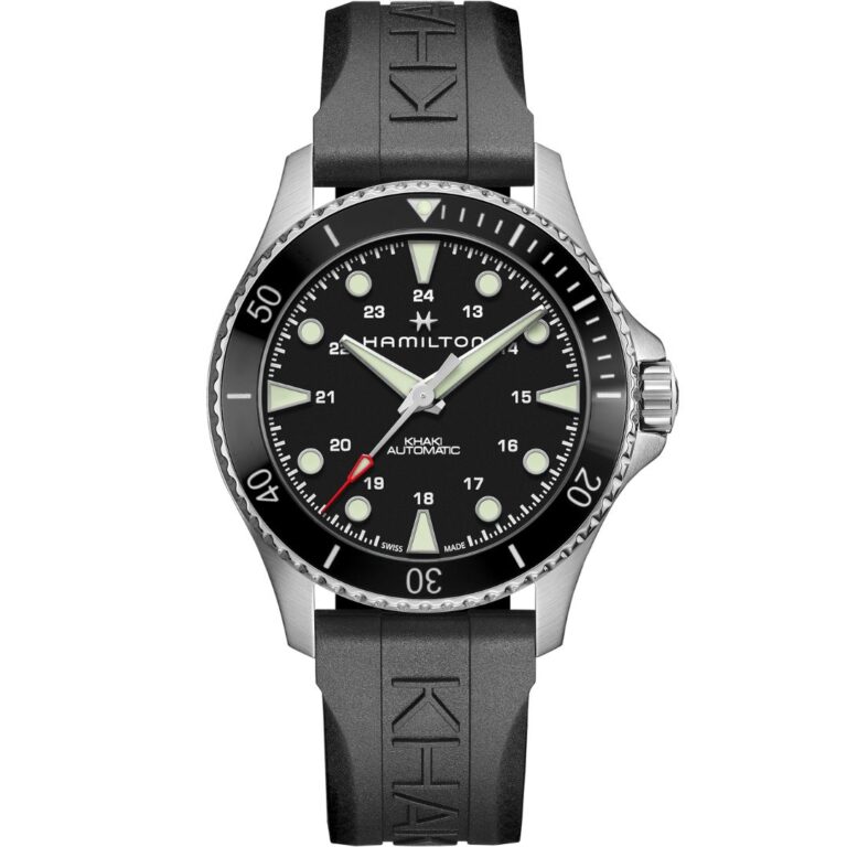 Hamilton Khaki Navy Scuba Auto H82515330 Stainless Steel Black Dial
