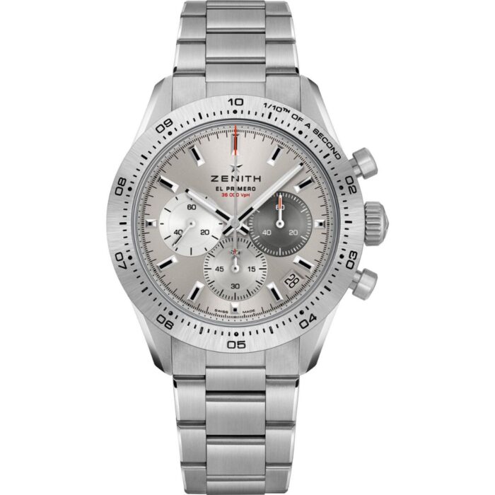 zenith-chronomaster-sport-95-3100-3600-39-m3100_1 - buysellsourcewatches Zenith Chronomaster Sport 95.3100.3600/39.M3100 Titanium Silver Dial