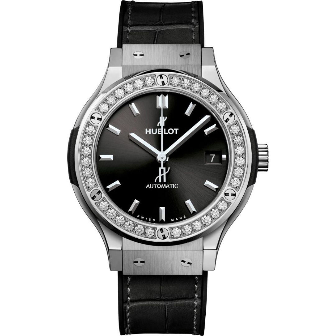 565-nx-1470-lr-1204_1 - buysellsourcewatches Hublot Classic Fusion Titanium Diamonds 565.NX.1470.LR.1204 Titanium Black Dial