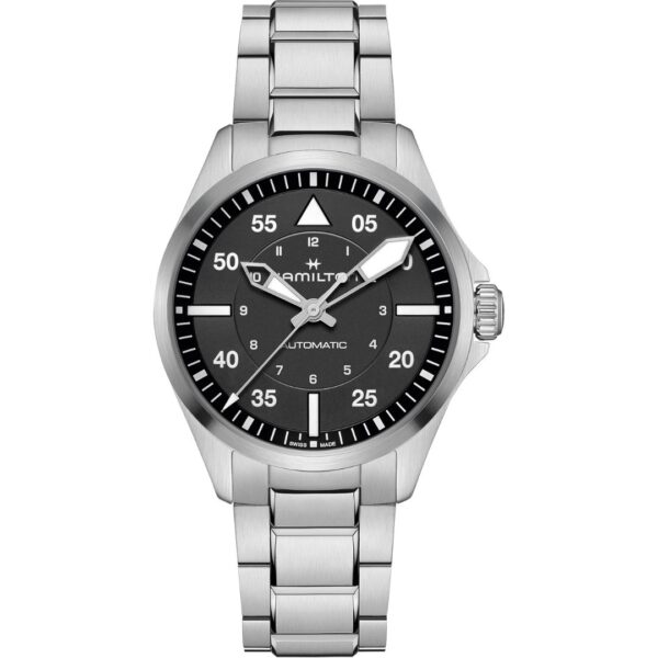 Hamilton Khaki Aviation Pilot Auto 39mm H76305130 Stainless Steel Black Dial