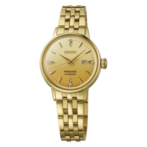 Seiko Presage Cocktail Time Eggnog SRE018J1 Stainless Steel Gold Dial