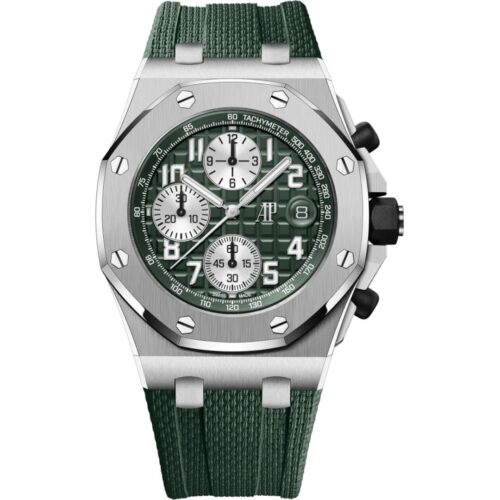 Audemars Piguet Royal Oak Offshore 26238TI.OO.A056CA.01 in titanium with green dial