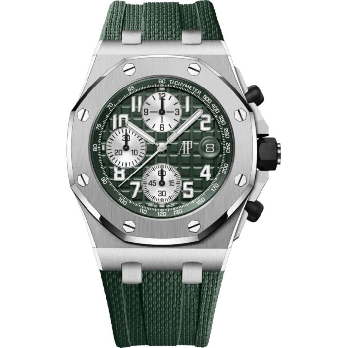 Audemars Piguet Royal Oak Offshore 26238TI.OO.A056CA.01 in titanium with green dial