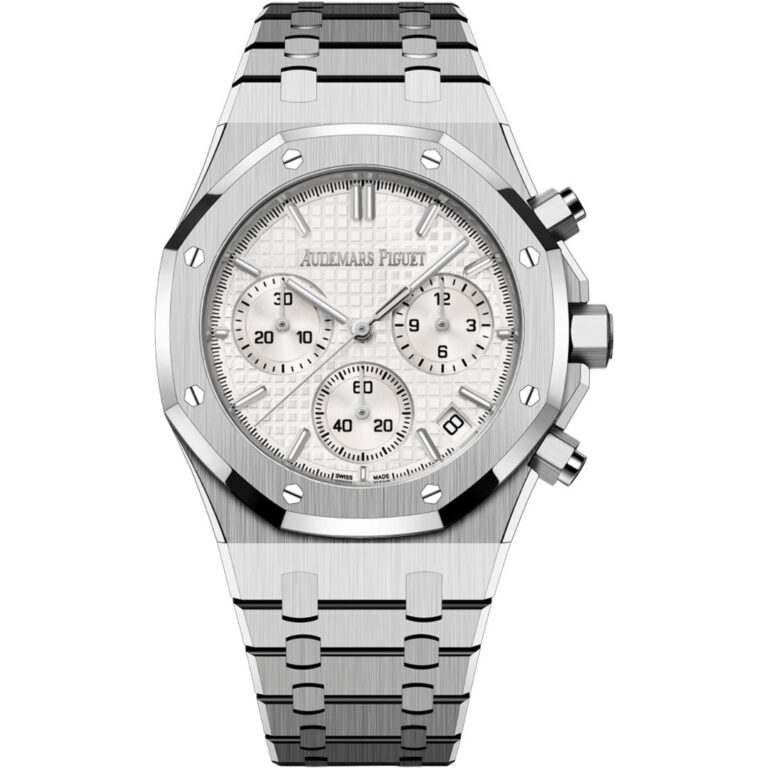 26240st-oo-1320st-07 - buysellsourcewatches Audemars Piguet Royal Oak Chronograph 26240ST.OO.1320ST.07 in steel with silver dial