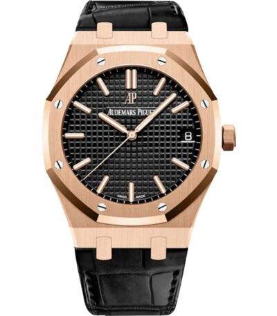 Audemars Piguet Royal Oak 15510OR.OO.D002CR.02 in rose gold with black dial