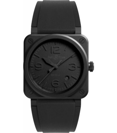 Bell & Ross BR 03 Phantom 41mm BR03A-PH-CE/SRB Front View