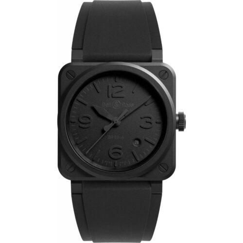 bell-ross-br-03-phantom-br03a-ph-ce-srb_1 - buysellsourcewatches Bell & Ross BR 03 Phantom 41mm BR03A-PH-CE/SRB Front View