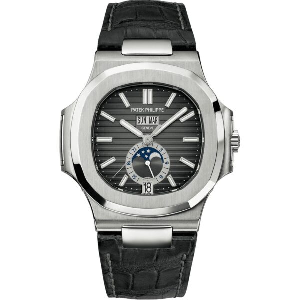 Patek Philippe Nautilus 5726A-001 Black front view
