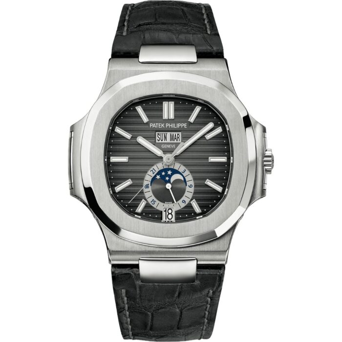 patek-philippe-nautilus-5726a-001_1 - buysellsourcewatches Patek Philippe Nautilus 5726A-001 Black front view