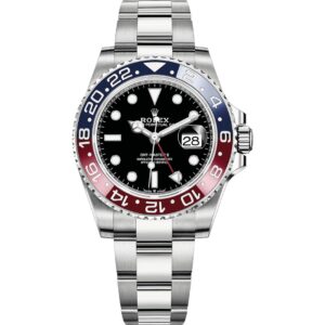 Rolex GMT-Master II 126710BLRO Pepsi Oyster Front View