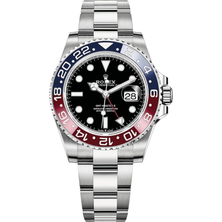 Rolex GMT-Master II 126710BLRO Pepsi Oyster Front View