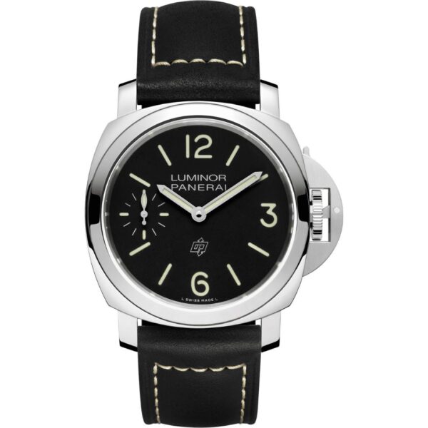 Panerai Luminor Logo PAM01084 in steel with black dial