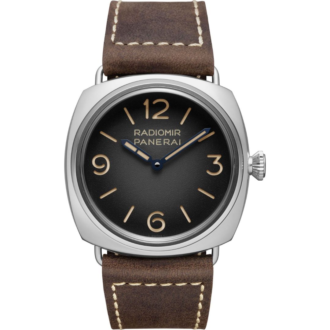 pam01334-main - buysellsourcewatches Panerai Radiomir Tre Giorni PAM01334 in steel with black dial