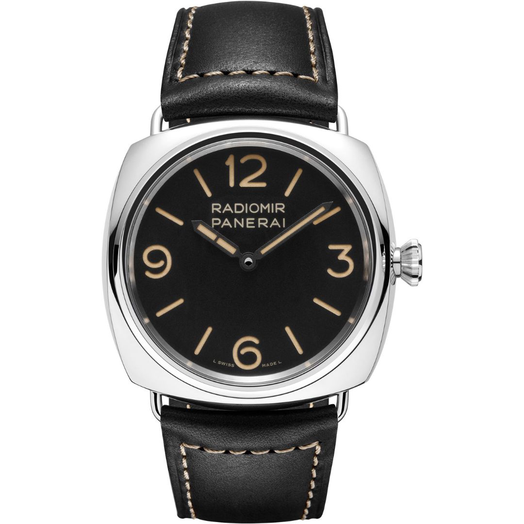 pam01382-main - buysellsourcewatches Panerai Radiomir Officine PAM01382 in steel with black dial