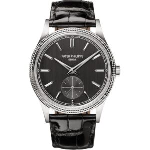 Patek Philippe Calatrava 6119G-001 in white gold with grey dial
