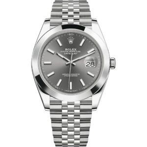 Rolex Datejust 41 126300 in steel jubilee bracelet with slate dial