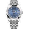 Rolex Datejust 41 126300 in steel jubilee bracelet with blue dial