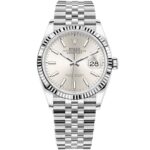 Rolex Datejust 41 126334 in steel jubilee bracelet with silver dial