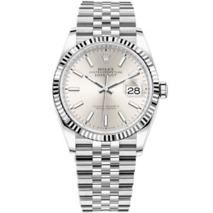 Rolex Datejust 41 126334 in steel jubilee bracelet with silver dial