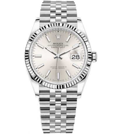 Rolex Datejust 41 126334 in steel jubilee bracelet with silver dial