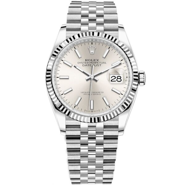 Rolex Datejust 41 126334 in steel jubilee bracelet with silver dial