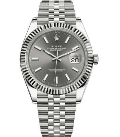 Rolex Datejust 41 126334 in steel jubilee bracelet with slate dial