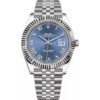 Rolex Datejust 41 126334 in steel jubilee bracelet with blue roman dial