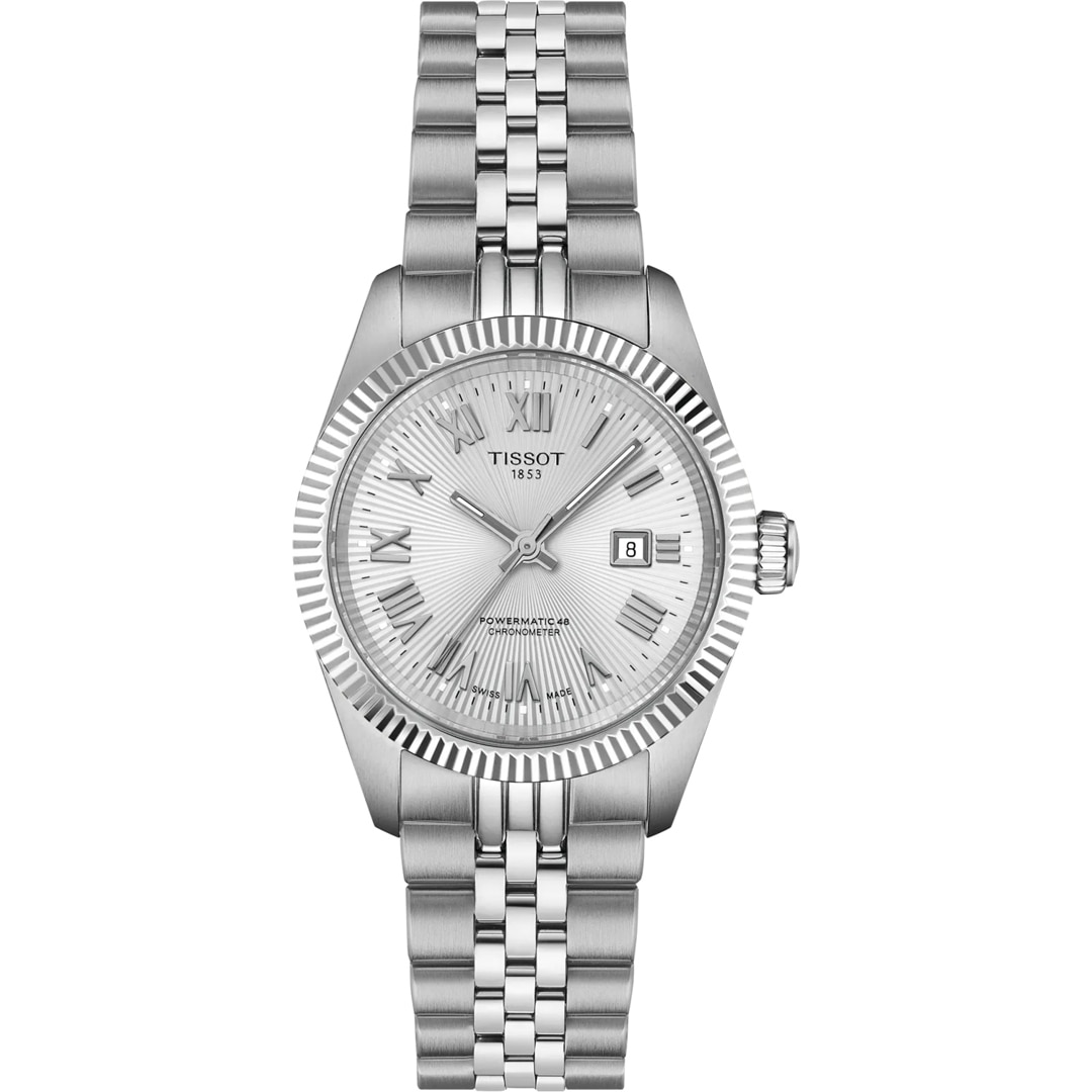 tisssot-ballade-powermatic-48-cosc-30mm-t1562081103300_1 - buysellsourcewatches Tissot Ballade Powermatic 48 COSC 30mm T1562081103300 in stainless steel with silver dial