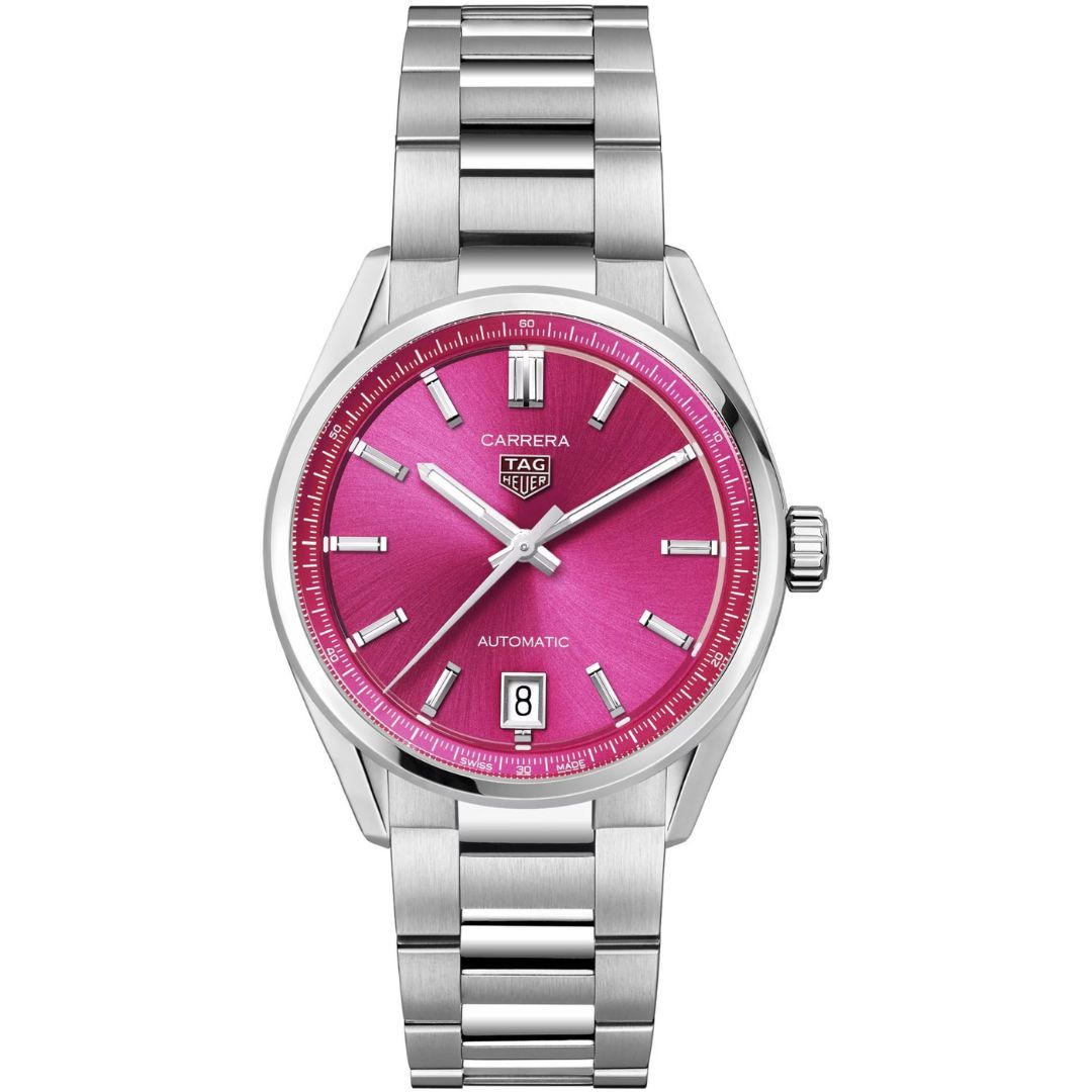 wbn2313-ba0001-main - buysellsourcewatches Tag Heuer Carrera Date WBN2313.BA0001 in steel pink dial