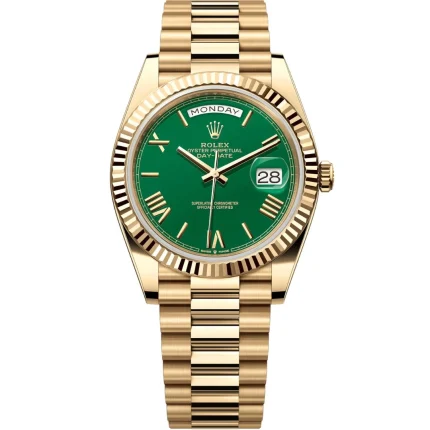 Rolex Day-Date 40 228238 Yellow Gold Green Dial