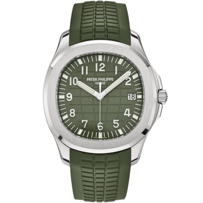 patek-philippe-aquanaut-5168g-010_1 - buysellsourcewatches Patek Philippe Aquanaut 5168G-010 White Gold Green Dial