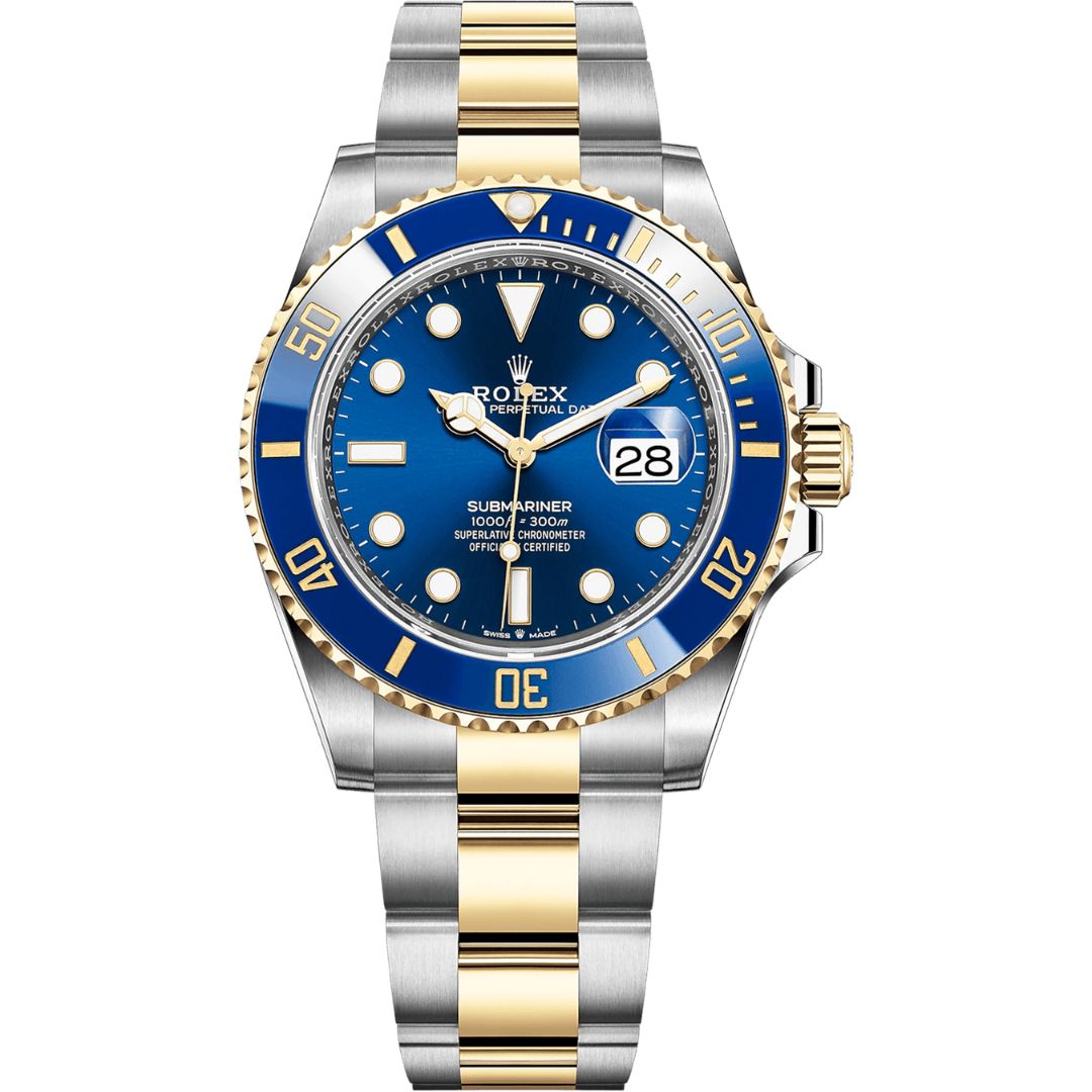 rolex-submariner-126613lb-0002_1 - buysellsourcewatches Rolex Submariner Date 41mm 126613LB Front View