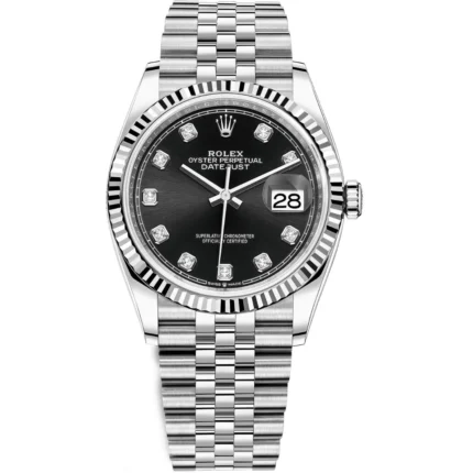 Rolex Datejust 36 126234 Stainless Steel Black Diamond Jubilee