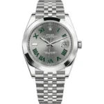 Rolex Datejust 41 126300 Wimbledon Steel Slate Dial Jubilee