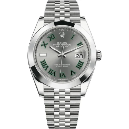 Rolex Datejust 41 126300 Wimbledon Steel Slate Dial Jubilee