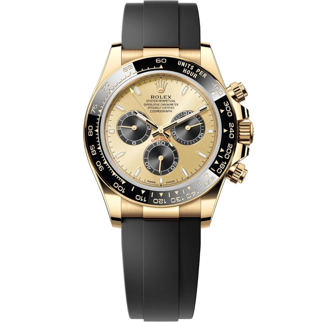 126518ln-0012_1 Rolex Daytona 126518LN Yellow Gold Champagne Black Dial
