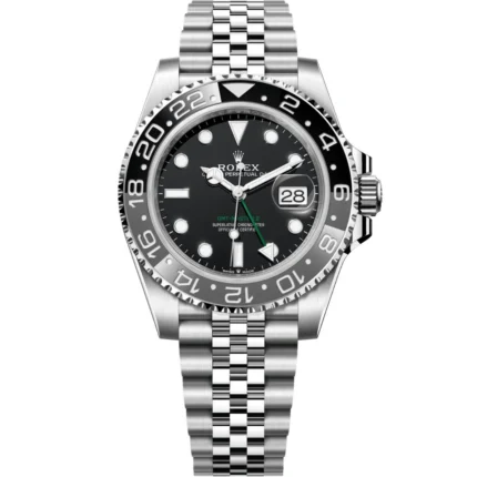 Rolex GMT Master II 126710GRNR Bruce Wayne Stainless Steel Black Dial Jubilee