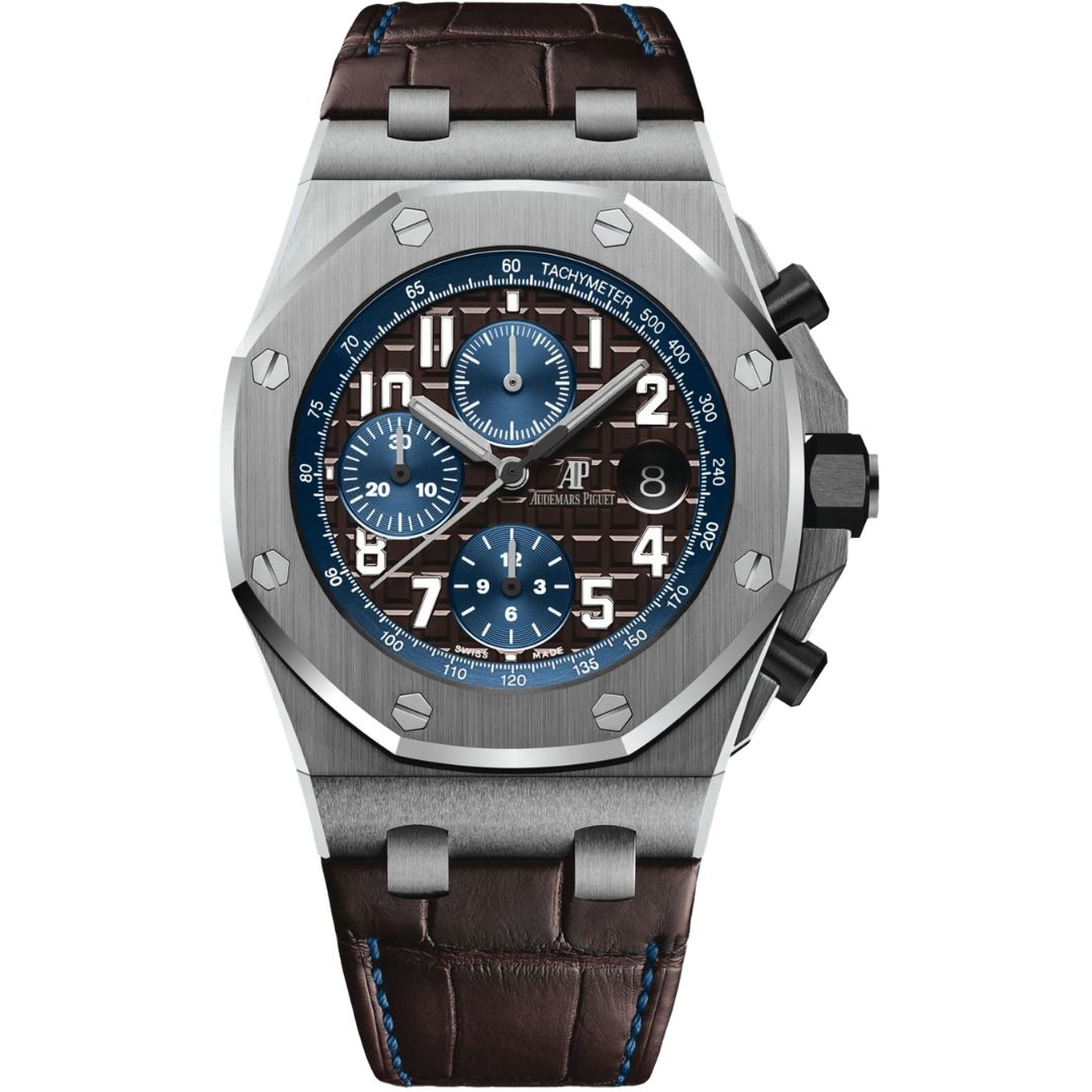 26470st-oo-a099cr-01_main Audemars Piguet Royal Oak Offshore 26470ST.OO.A099CR.01 Stainless Steel Brown Dial - Image 1