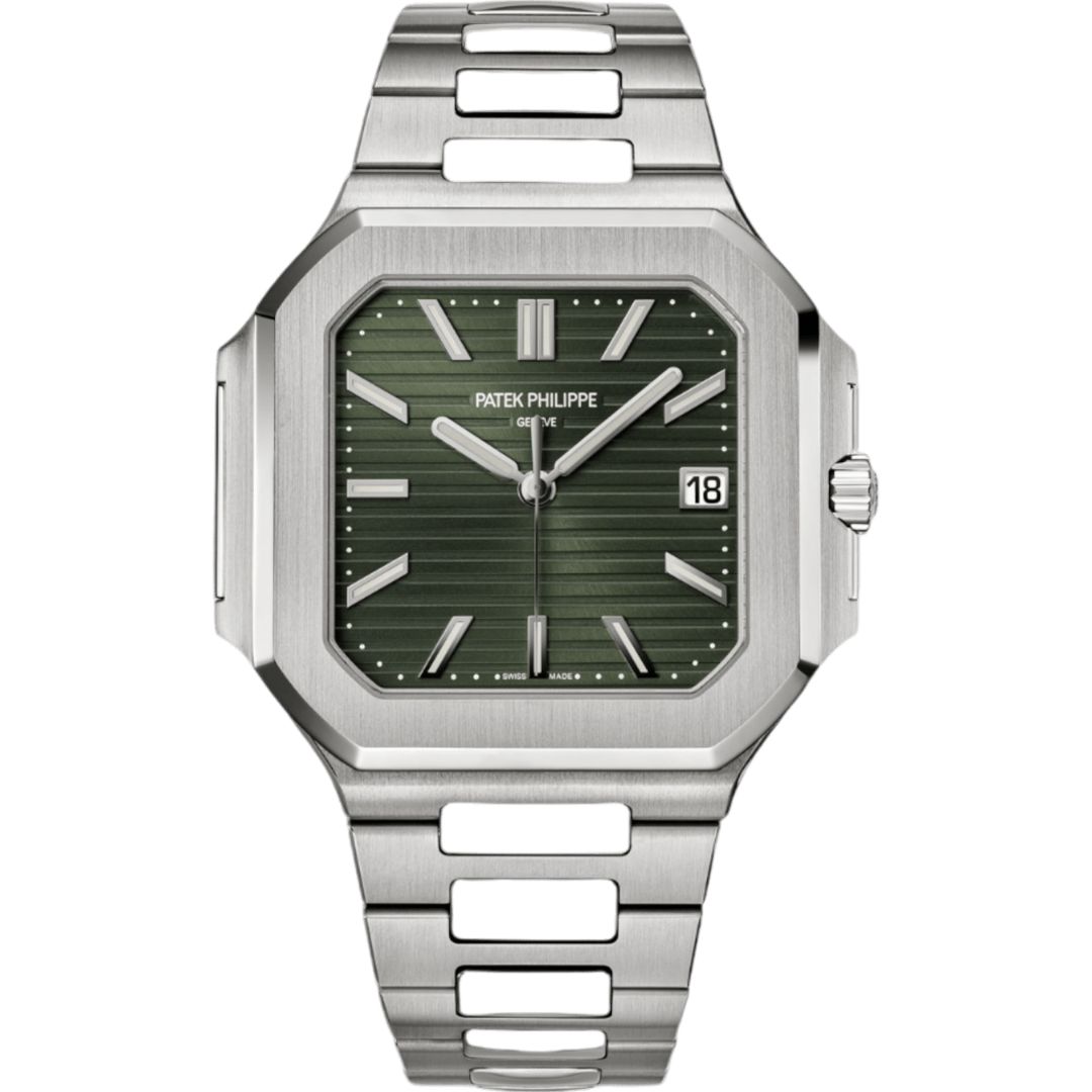 5821-1a-001_main Patek Philippe Cubitus 5821/1A-001 Stainless Steel Green Dial - Image 1