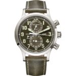 Patek Philippe Calatrava Pilot Travel Time Chronograph 5924G-010 White Gold Green Dial