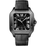 Cartier Santos Large WSSA0039 Stainless Steel Black Dial