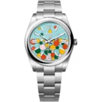 Rolex Oyster Perpetual 41mm 124300 Steel Celebration Motif Dial