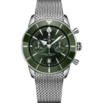 Breitling Superocean Heritage B01 Chronograph 42mm AB0156361L1A1 Green Dial Steel
