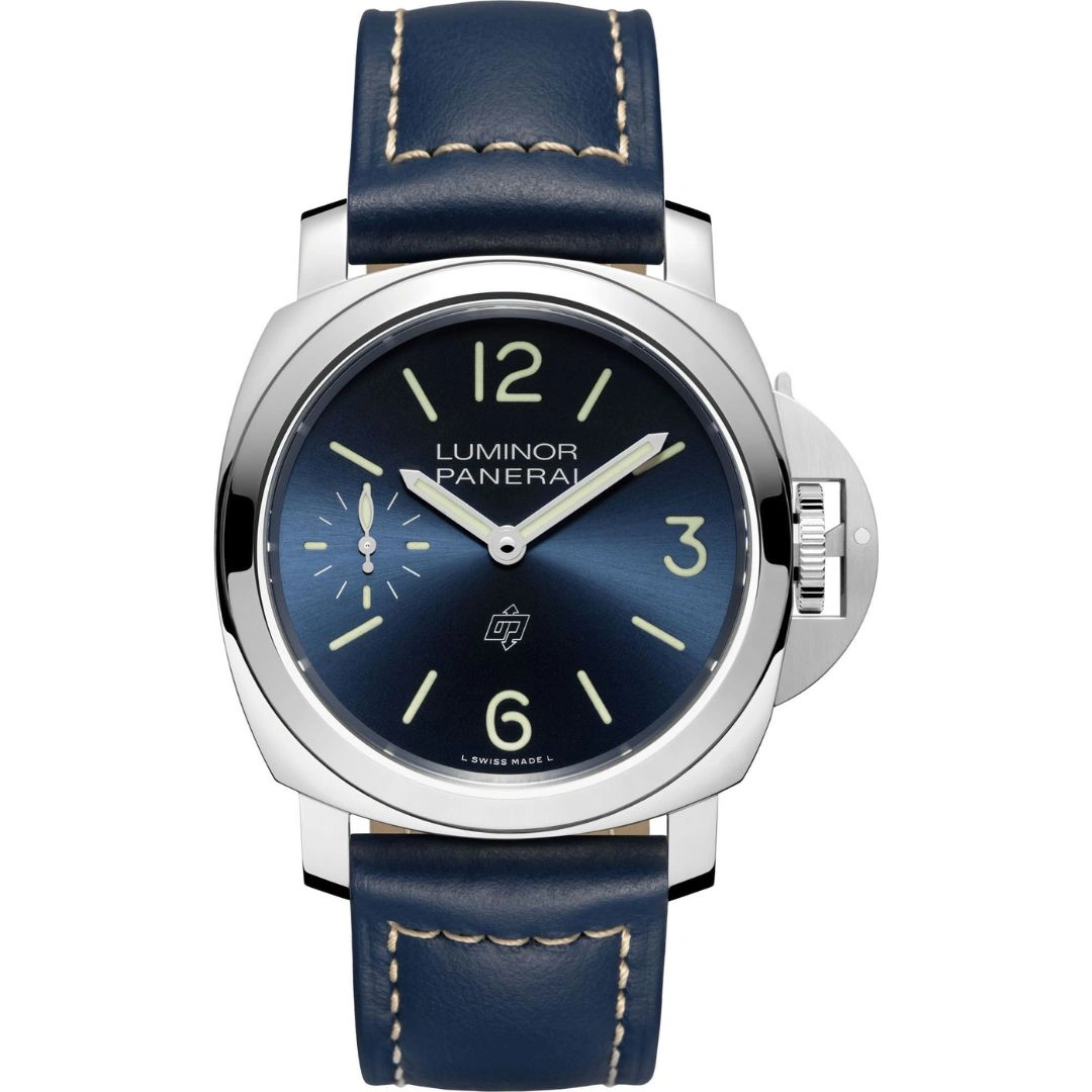 pam01085_1 Panerai Luminor Blu Mare PAM01085 44mm Stainless Steel Blue Dial