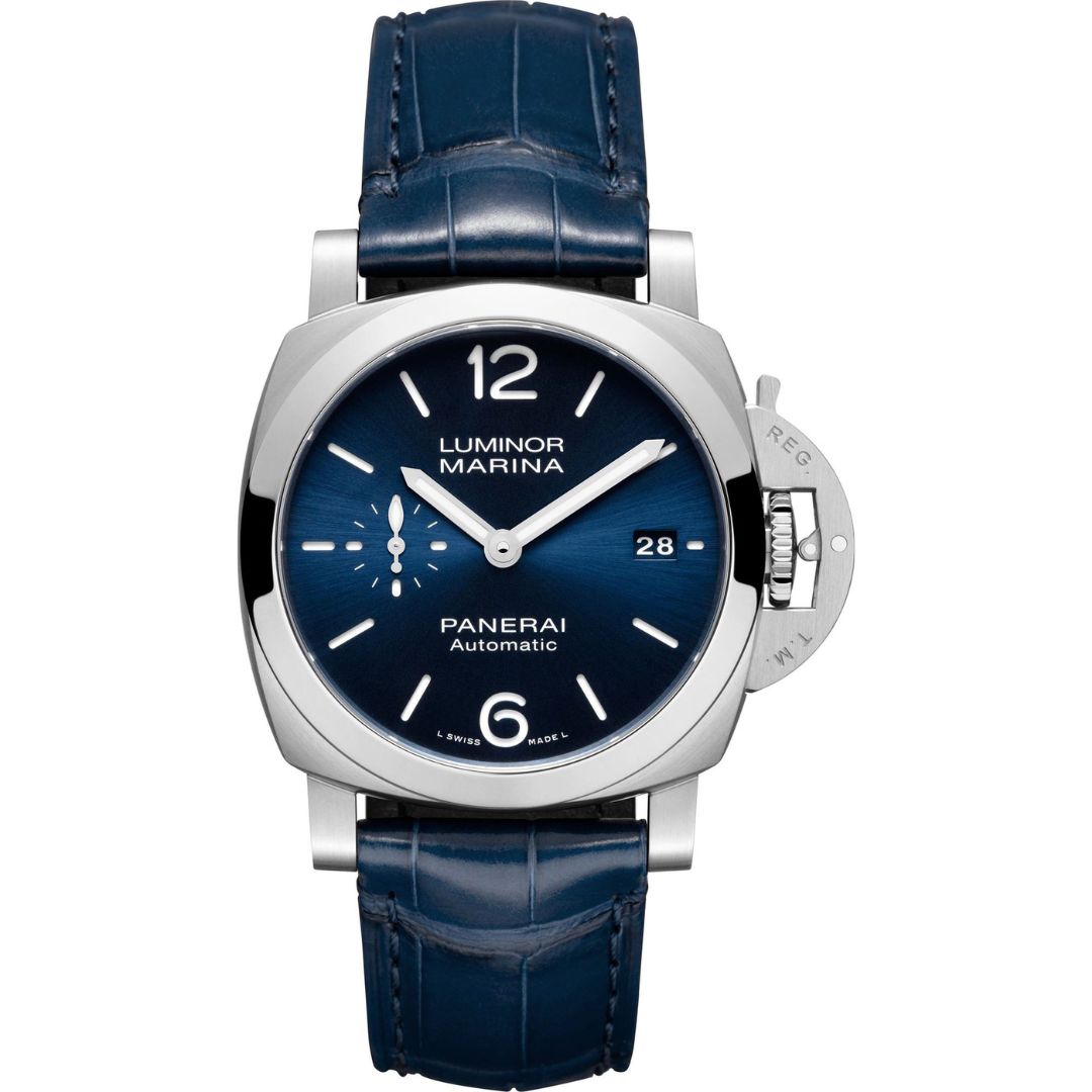 pam01370_1 Panerai Luminor Quaranta PAM01370 40mm Stainless Steel Blue Dial