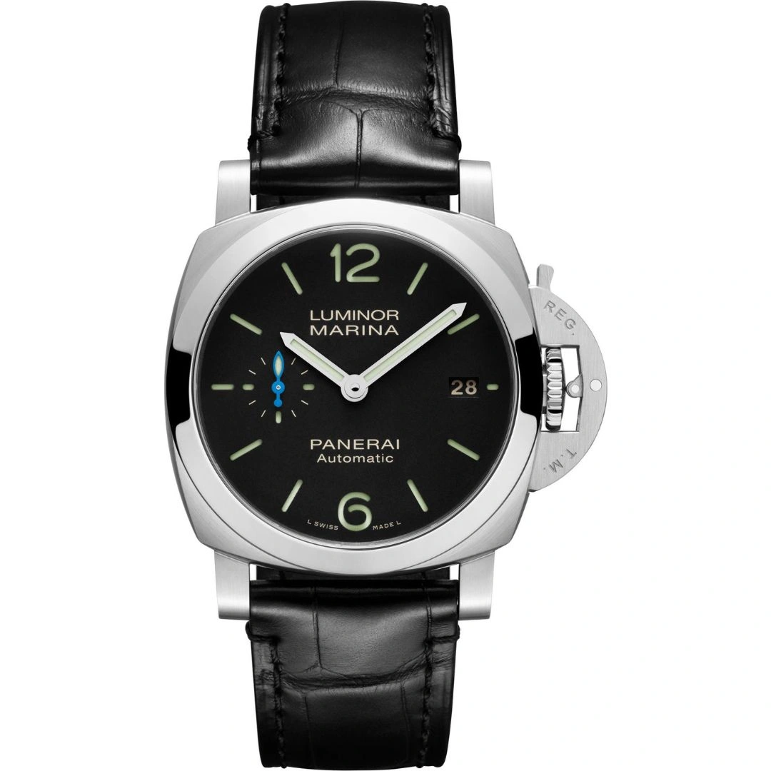 pam01372_1 Panerai Luminor Quaranta PAM01372 40mm Stainless Steel Black Dial - Image 1